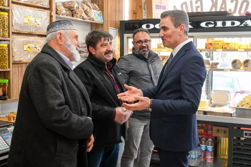 Vali Baruş Gürcükapı Esnafını Ziyaret Etti