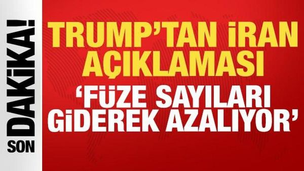 ABD Başkanı Donald Trump'tan Önemli Açıklama: Füze Sayılarında Azalma Yaşanıyor