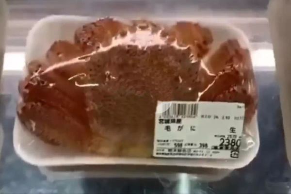 Japonya'da Satışa Hazır Yengecin Tepsiden Kaçış Çabası Kamerada