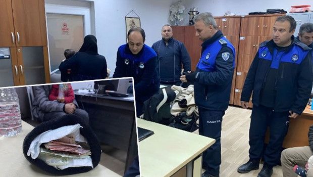 Bursa Gemlik'te Dilencilik Yapan Grup Paraları Bebek Bezine Sakladı