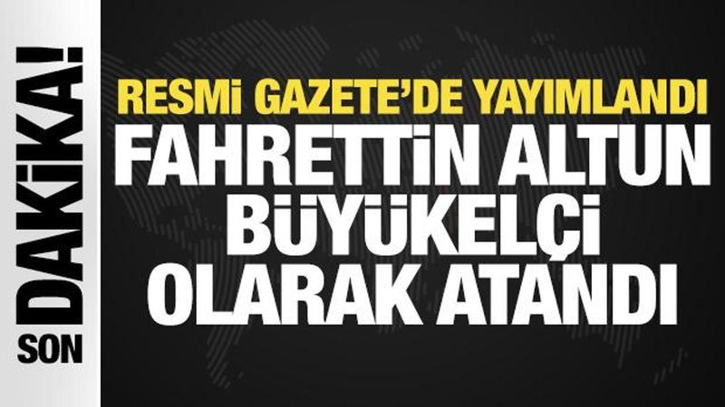 Fahrettin Altun, Resmi Gazete Kararıyla Türkiye'nin Vatikan Büyükelçisi Oldu