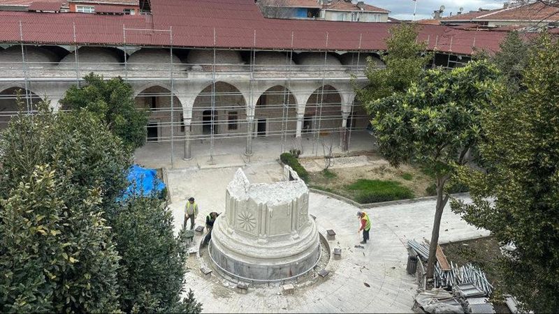 Mimar Sinan'ın 470 Yıllık Gazi Kara Ahmet Paşa Külliyesi Restorasyonu Sürüyor
