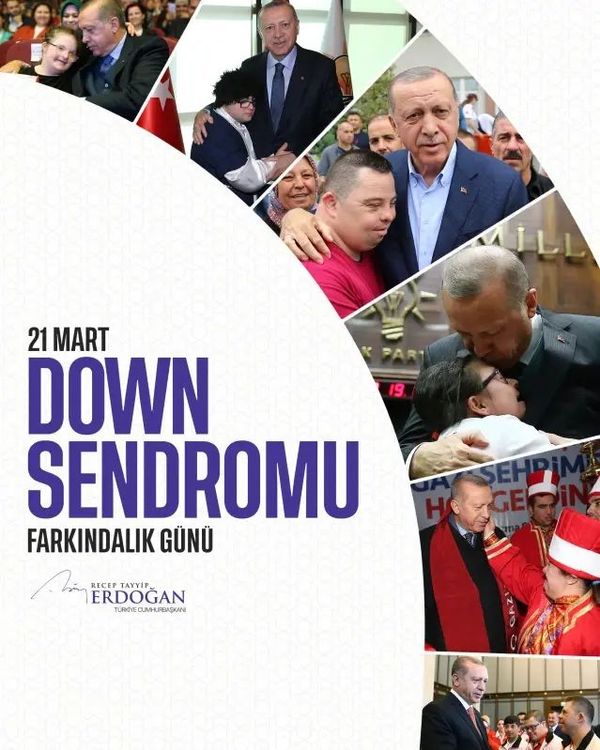 Cumhurbaşkanı Erdoğan'dan Down Sendromu Farkındalık Günü Mesajı
