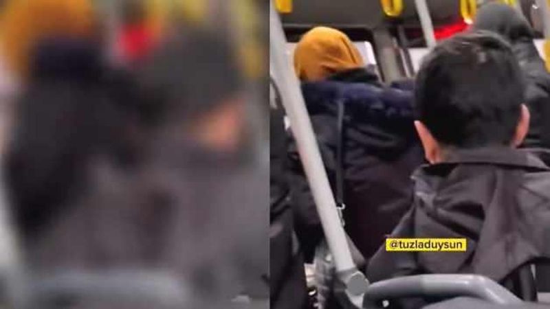 Tuzla'da Otobüste Başörtüsü Tartışması Sözlü Saldırıya Dönüştü
