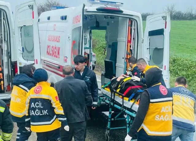 Malkara'da Yağış Nedeniyle Meydana Gelen Kazada 3 Kişi Yaralandı