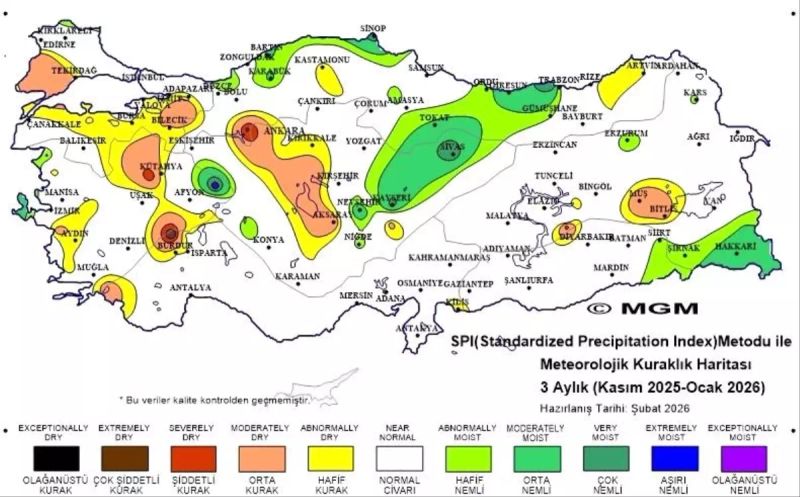 Sivas'ta Yağışlar Artınca Kuraklık Tehlikesi Azaldı