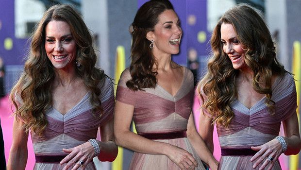 Kate Middleton, BAFTA'da Eski Elbiseleriyle Sürdürülebilir Şıklığını Gösterdi
