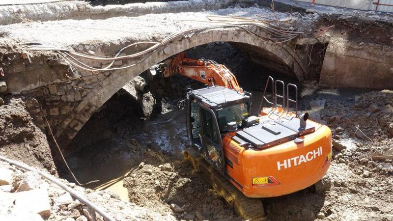 Rize’de 200 Yıllık Tarihi Kemer Köprü Yol Çalışmasıyla Gün Yüzüne Çıkıyor