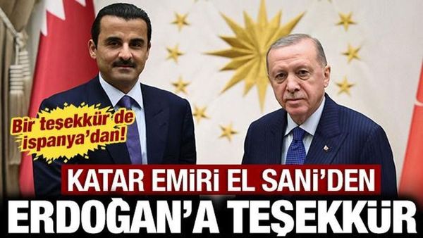 Katar ve İspanya, Erdoğan'a Bölgesel Barış ve Tahliye Desteği İçin Teşekkür Etti