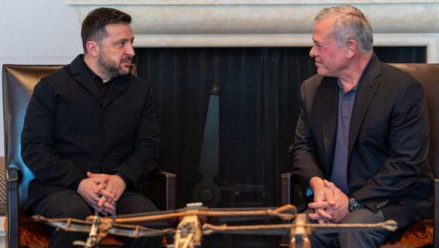 Zelenski, Ürdün Kralı 2. Abdullah ile Amman'da Görüştü
