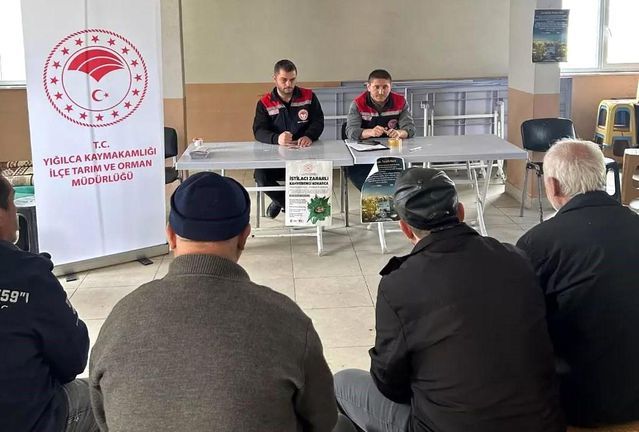 Düzce Yığılca'da Çiftçilere Zararlılar ve Gübreleme Konulu Bilgilendirme Toplantısı Düzenlendi