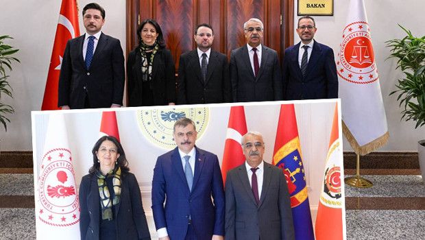 Bakanlar Çiftçi ve Gürlek, DEM Parti Milletvekilleri Buldan ve Sancar ile Görüştü