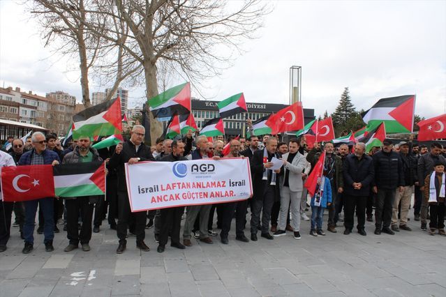 Niğde’de İsrail’in Filistin Politikalarına Karşı Tepki Gösterildi