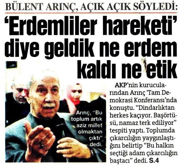 Ali İhsan Karahasanoğlu Bülent Arınç'ın Çelişkili Tutumunu Eleştirdi