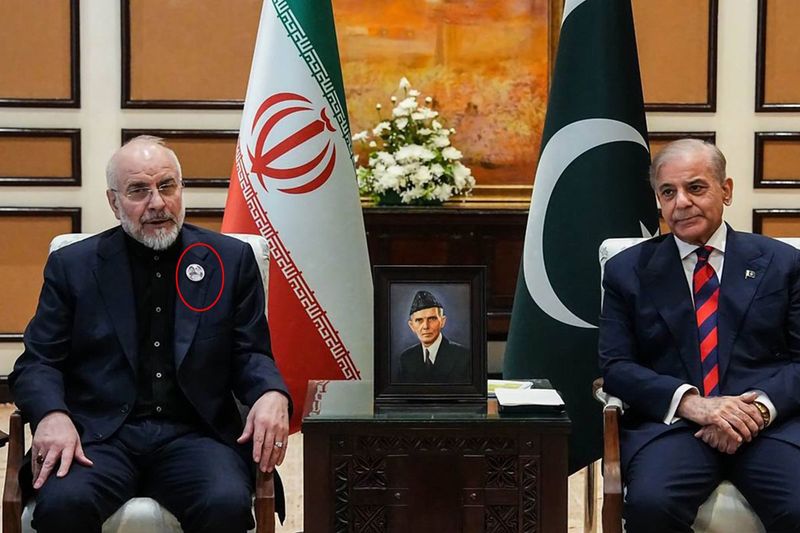 İran Heyet Başkanı Kalibaf'tan Dikkat Çeken Rozet ve Kritik Pakistan Görüşmeleri