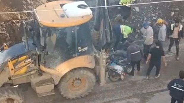 Kepçenin Geri Manevrası Motosikletliye Can Kaybı Getirdi