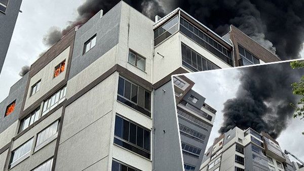 Bursa Millet Mahallesi'nde Çatı Yangını: 2 Kişi Kurtarılıyor