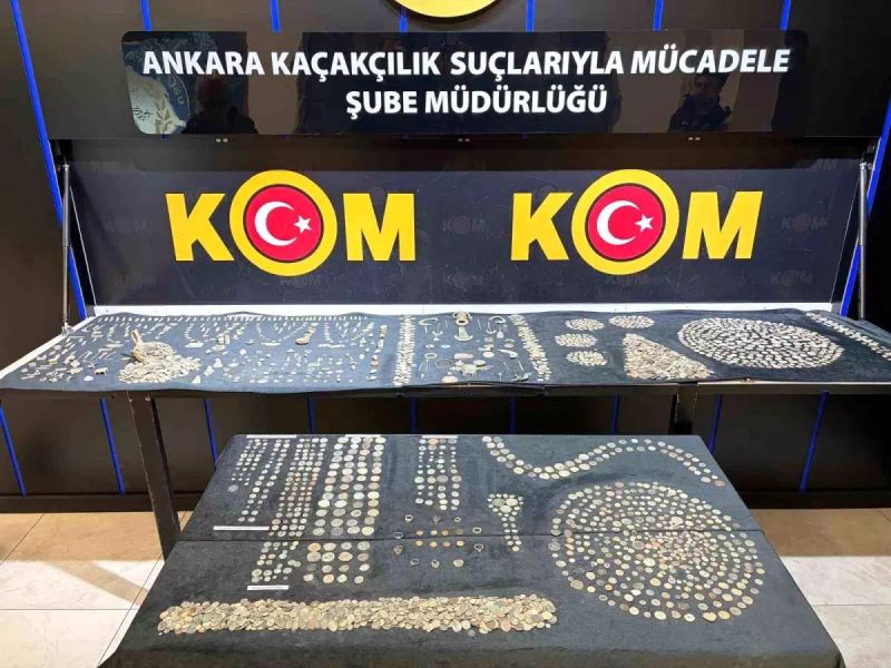 Ankara'da 30 Milyon Liralık Kaçak Tarihi Eser Operasyonla Ele Geçirildi