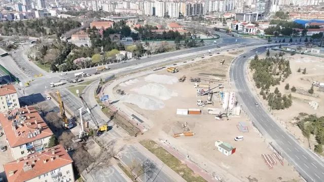 Kayseri’de Kartal Katlı Kavşağı Projesinde Çalışmalar Sürüyor