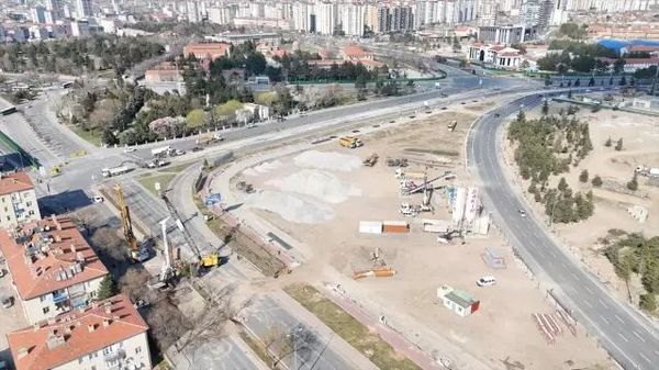 Kayseri’de Kartal Katlı Kavşağı Projesinde Çalışmalar Sürüyor