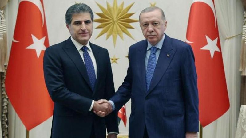 Cumhurbaşkanı Erdoğan, Barzani ile Bölgede Çatışmaları Görüştü