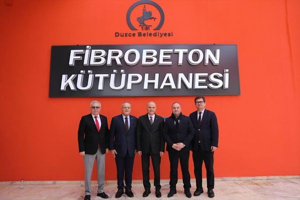 Düzce'de Fibrobeton Kütüphanesi Hayırsever Desteğiyle Hizmete Girdi