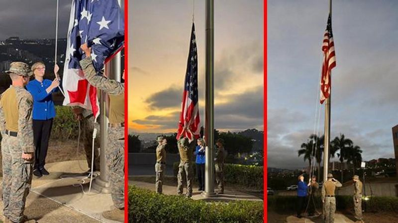 Venezuela'da 7 Yıl Sonra ABD Bayrağı Yeniden Göndere Çekildi