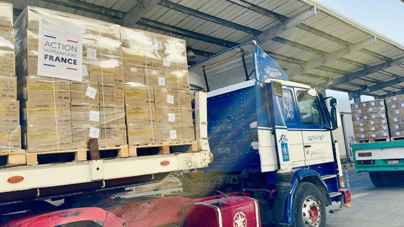 Fransa Gazze'ye 80 Ton Gıda Yardımı Gönderdi