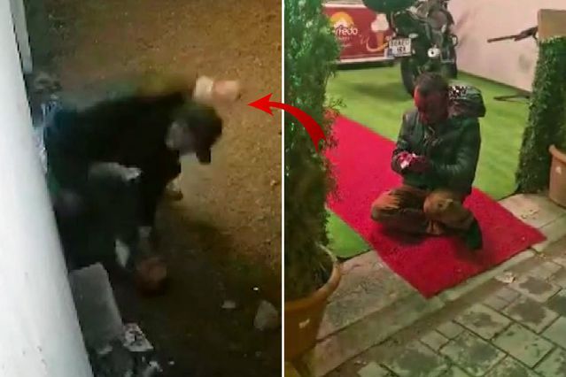 Nevşehir’de Eski Eşinin Sevgilisine Parke Taşıyla Saldırı Kamerada Kaydedildi