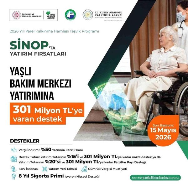 Sinop'ta Yaşlı Bakım Merkezlerine 301 Milyon TL Destek Sağlanacak