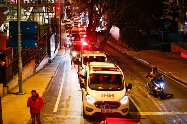 İHH'nın Gazze'ye Destek Konvoyu İstanbul'da Gerçekleşti