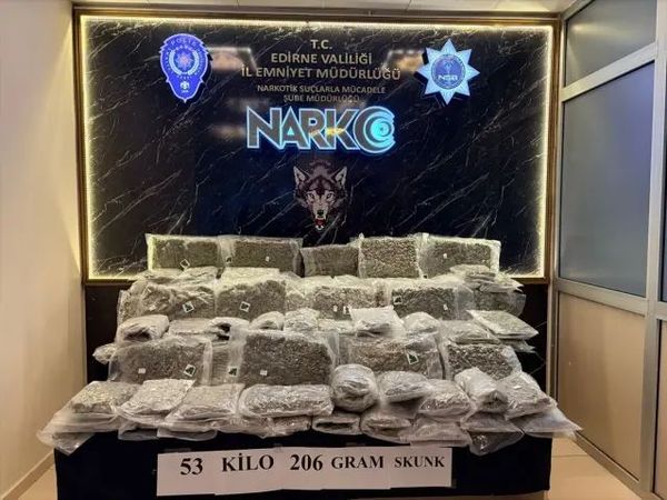 Kapıkule Sınır Kapısı'nda 53 Kilo Skunk Yakalandı