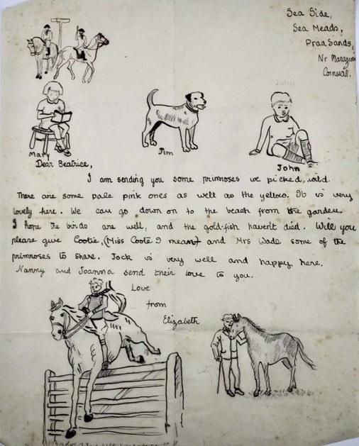 Kraliçe Elizabeth'in Çocukluk Dönemine Ait El Yazısı Mektup Açık Artırmada