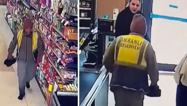 Sivas'ta Temizlik İşçisinden Market Çalışanlarına Anlamlı Jest