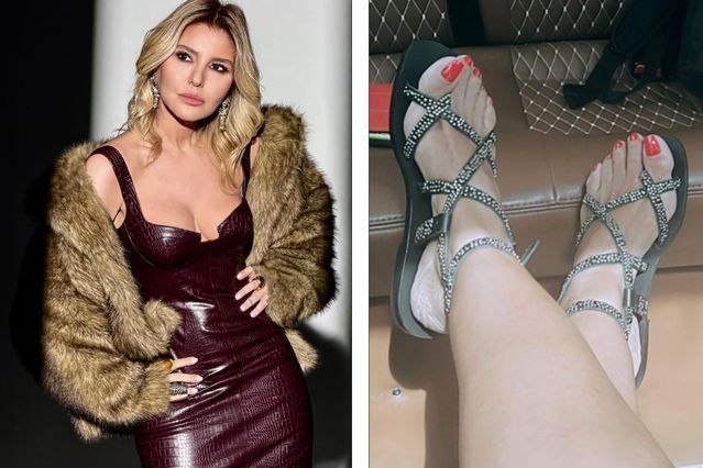 Gülben Ergen, Ücretli Abonelerine Ayak Fotoğraflarıyla Yanıt Verdi