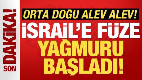 İsrail'e Yeni Füze Saldırıları Başladı, Orta Doğu Gerilimi Tırmanıyor