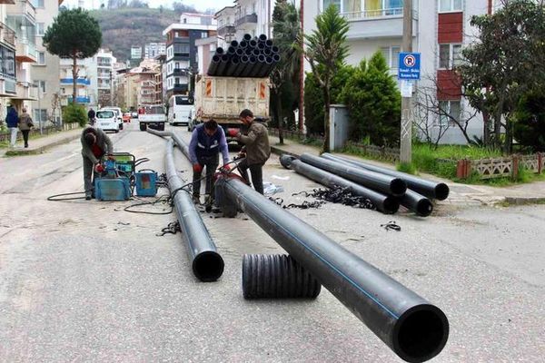 Giresun'da Su Altyapısı Polietilen Borularla Yenileniyor