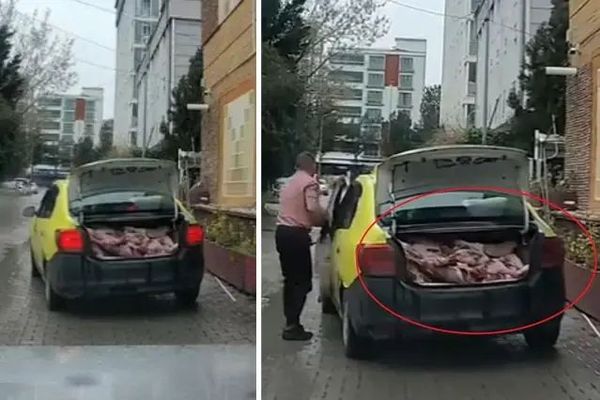Samsun’da Taksi Bagajında 152 Kilo Et Taşındığı Görüntüler Üzerine İnceleme Başlatıldı