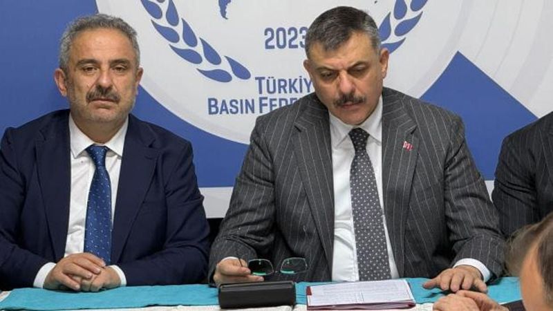 İçişleri Bakanı Mustafa Çiftçi, Türkiye Basın Federasyonu'nu Ziyaret Etti