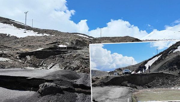 Bingöl’de Sağanak Sonrası Köy Yolu Çökerek Trafiğe Kapandı