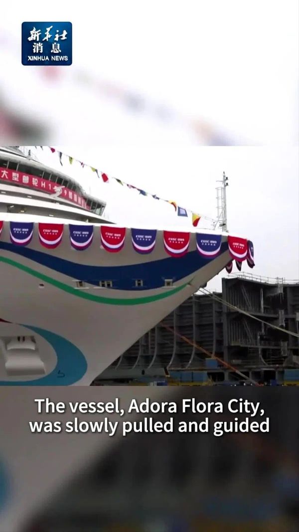 Çin’in İkinci En Büyük Yerli Kruvaziyeri Shanghai Rıhtımına İndirildi