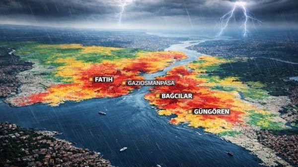 İstanbul’un İlçe Bazlı Sel Risk Haritası Açıklandı: En Tehlikeli Bölgeler Belirlendi