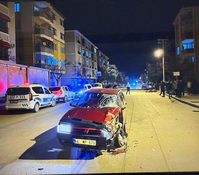 Konya Akşehir'de Otomobil ile Motosiklet Çarpıştı: 1 Yaralı