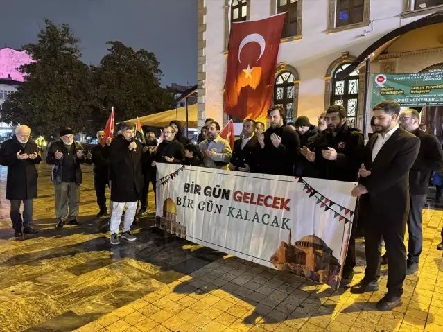 Kocaeli'de Mescid-i Aksa'ya Yönelik Kısıtlamalar Protesto Edildi