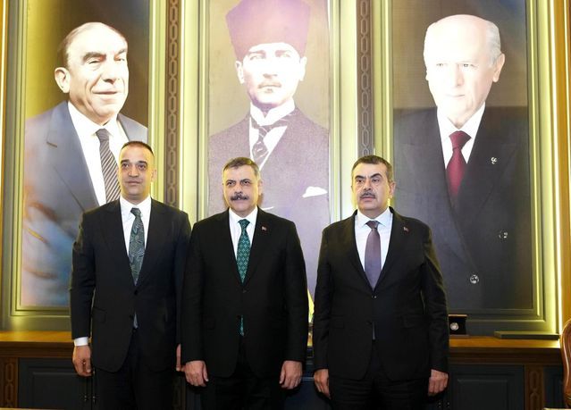 İçişleri Bakanı Çiftçi ve Milli Eğitim Bakanı Tekin MHP Erzurum İl Başkanlığını Ziyaret Etti