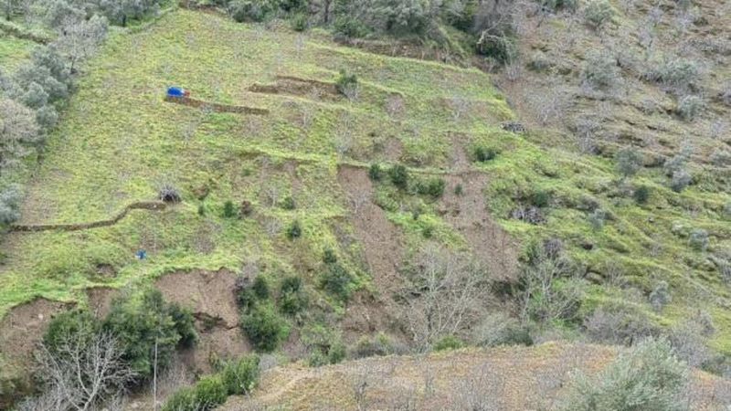 Aydın’da Süren Sağanaklar Dağ Köylerinde Heyelana Neden Oldu