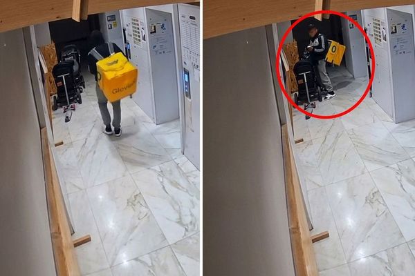 Kazakistan'da Kurye, Bebek Arabasına Tuvaletini Yaptı