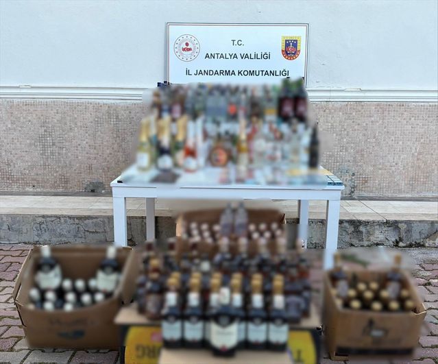 Antalya Kepez'de 1150 Litre Kaçak Alkol Ele Geçirildi