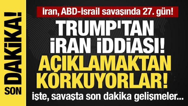 Trump: İran Kapalı Kapılar Ardında Anlaşma İstiyor, Savaş Devam Ediyor