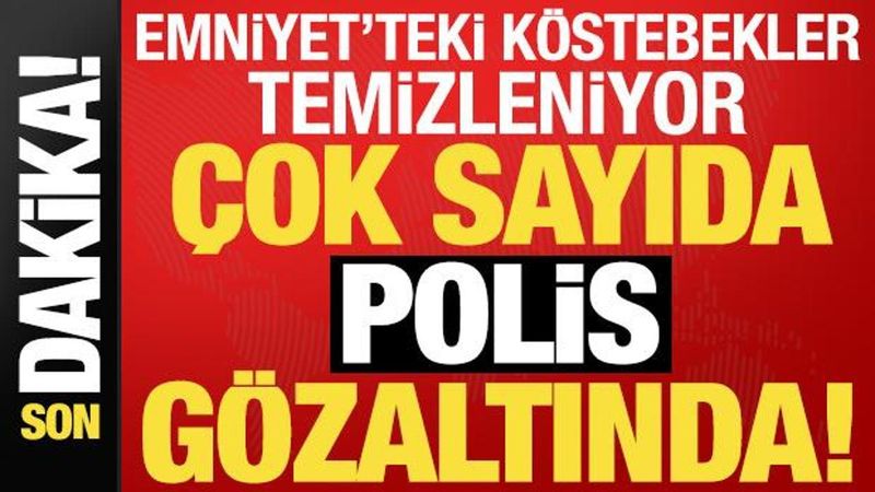 Emniyet İçindeki 9 Polis ve 8 Şüpheliye Yeni Nesil Suç Örgütü Operasyonu